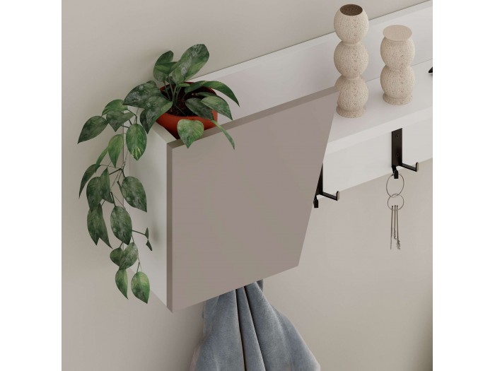 Закачалка ELEVA (бяло/светла мока)